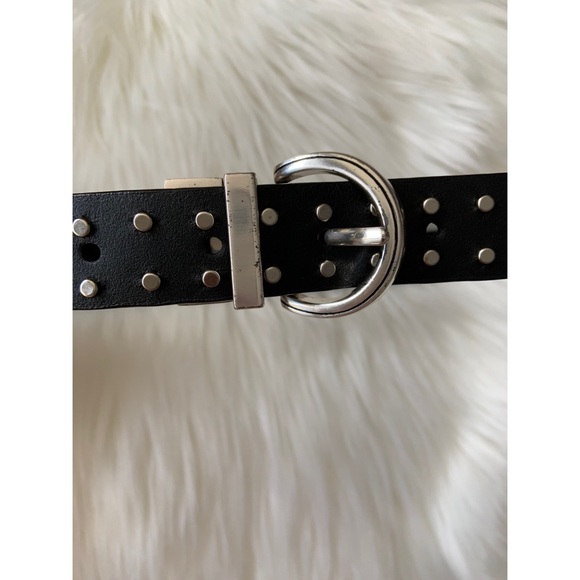 CALVIN KLEIN Black Studded Reversible Belt - Picture 4 of 8